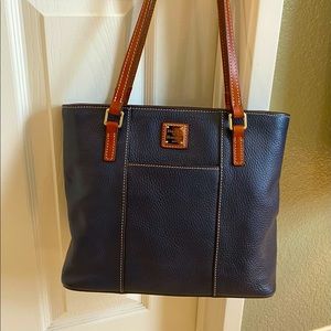Dooney & Bourke NAVY Lexington Shopper  Tote Purse Handbag